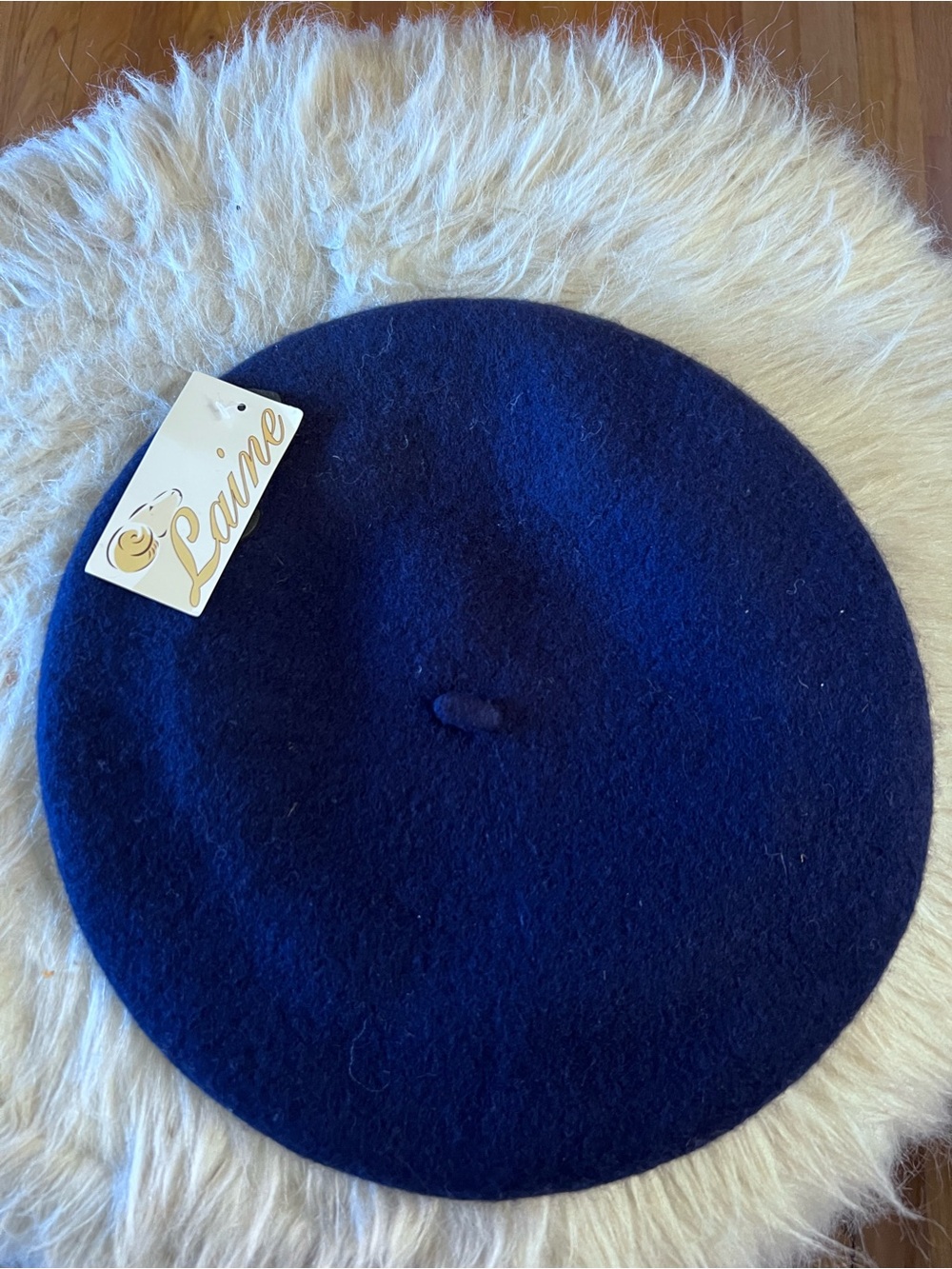 Navy Wool Beret Laine
